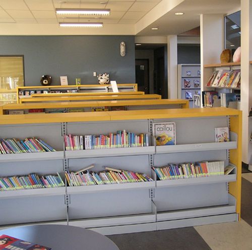 Double Side Steel Bookshelf School Library Steel Book Shelf